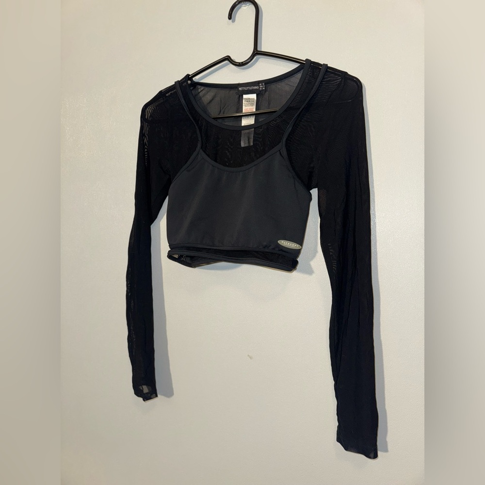 PLT Black Mesh Sports Shirt🖤